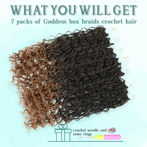 LIYATE 14 Inch Boho Crochet Braids 1B/30 - Pre-Looped Knotless Hair