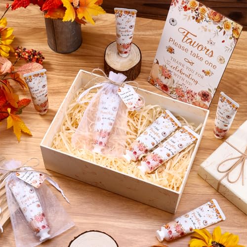 50-Piece Hand Cream Party Favor Set with Organza Bags and Thank You Cards