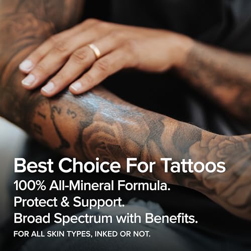 Mad Rabbit Defend Tattoo Sunscreen- SPF 30 100mL Tube- Mineral Sunscreen Lotion - Tattoo Fade Protection and Moisturizer, Anti-Aging Formula