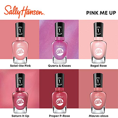 Sally Hansen Miracle Gel Nail Polish Duo - Mauve-olous & Shiny Top Coat
