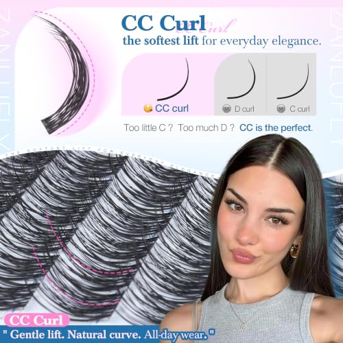 A-Natural CC Curl Wispy Eyelash Clusters 180Pcs for DIY Lash Extensions