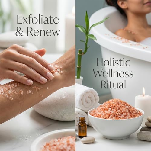 MAQIHAN Pink Himalayan Bath Salt - 10 Oz Unscented Spa Soak