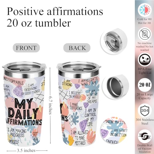 Positive Daily Affirmations Gift Set for Women - 6-Piece Bundle (0841)