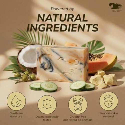 SEMKO Facial Cleansing Bar – Deep Pore Cleanser for Radiant Smooth Skin 135g