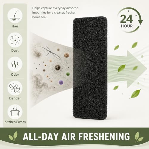 Washable Ceiling Fan Blade Air Filters - 10 Pack for Dust & Pet Hair