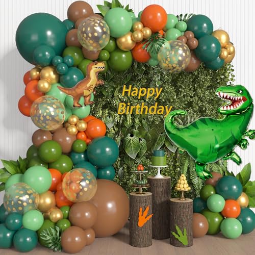 161Pcs Dinosaur Balloon Arch Kit for Birthday Party & Baby Shower