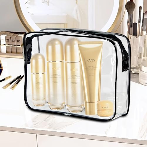 2-Pack TSA Approved Clear Toiletry Bags - Water-Resistant Travel Organizers