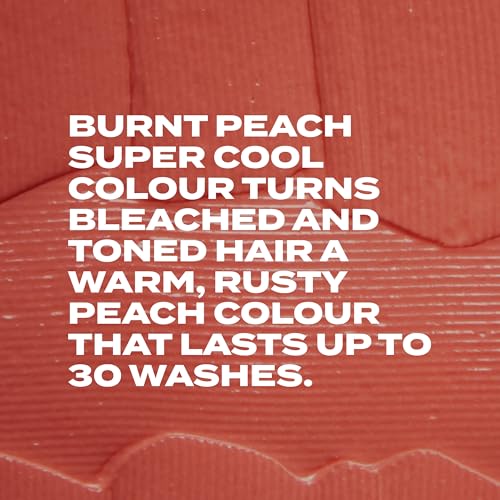 Bleach London Burnt Peach Colour - Bright Peach Hair Dye - Vegan & PETA-Approved Semi-Permanent Direct Dye - 150 ml