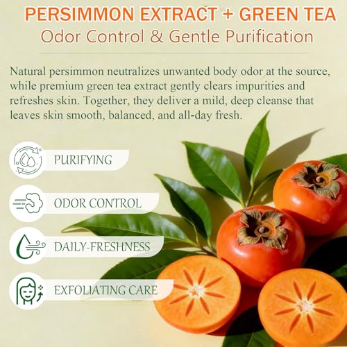 Wigarjur Persimmon Body Wash 16.9 Fl Oz - Natural Odor Control