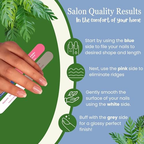 Tropical Shine Colossal 4-Way Nail Buffer - Portable Nail Care Tool