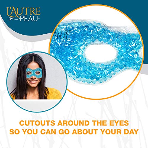 Reusable Hot/Cold Gel Bead Eye Mask for Pain Relief