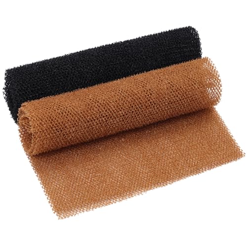 Fengek 2 Pcs African Exfoliating Body Net Sponges - 31.5 Inch Back Scrubber