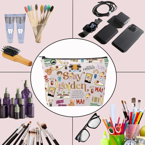 Ensianth Movie Makeup Bag, Dorothy Sophia Rose Theme – Gift Travel Cosmetic Case