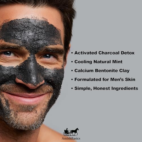 Activated Charcoal Clay Mask for Men | Deep Cleansing & Detox