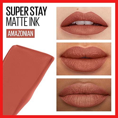 Maybelline Super Stay Matte Ink Liquid Lipstick 2-Pack, Amazonian & Voyager