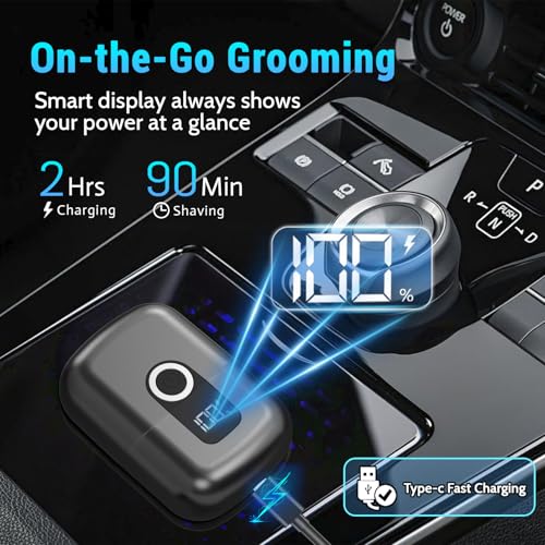 LYRSLF Portable Electric Foil Shaver for Men, Wet & Dry 3-Blade Razor