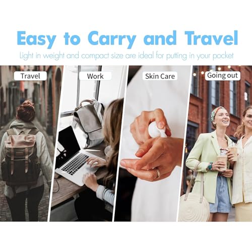 GIVITASOT 3-Pack Clear Airless Pump Bottles - 0.5OZ Travel Cosmetic Dispensers