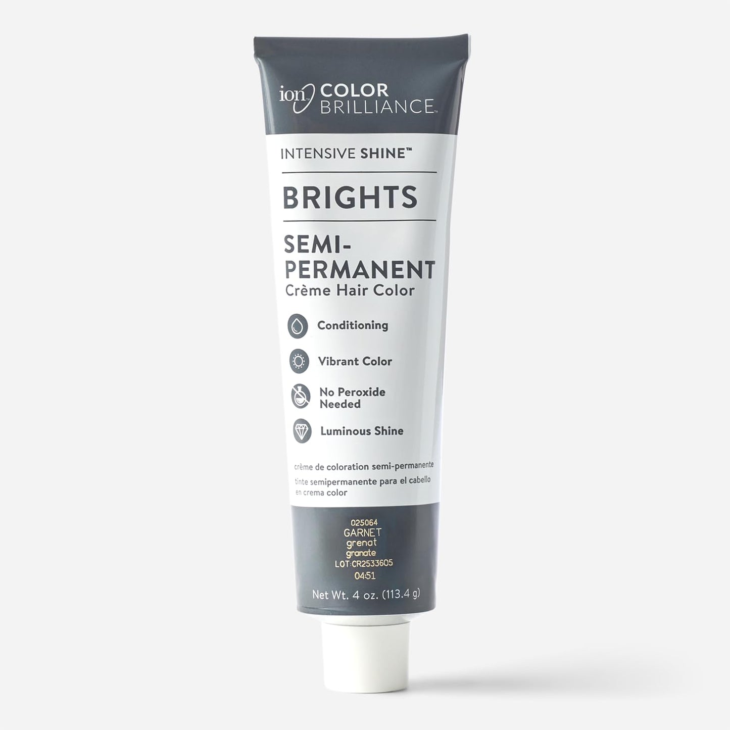 Brights Semi-Permanent Hair Color - Garnet Shade for Vibrant, Long-Lasting Color