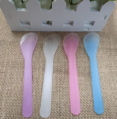 Disposable Cosmetic Mask Spatulas 100 Pack - Reusable Face Mask Applicators
