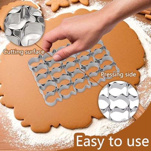 25-Cavity Goldfish Cookie Cutter - Stainless Steel Mini Molds