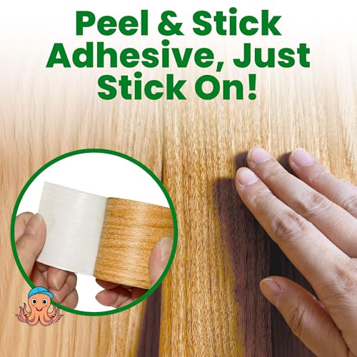 ECOHomes Wood Grain Repair Tape - Dark Walnut, 2.25" x 15' for Furniture Repair