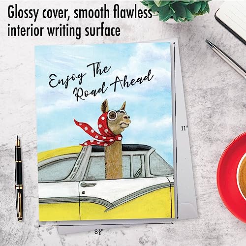 NobleWorks Jumbo Retirement Greeting Card - 8.5x11 Inch with Envelope