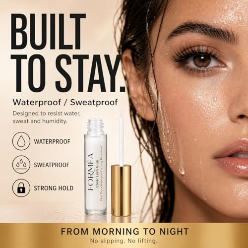 FORMÉA Clear Lash Glue – Fast Dry Waterproof Adhesive for Lashes