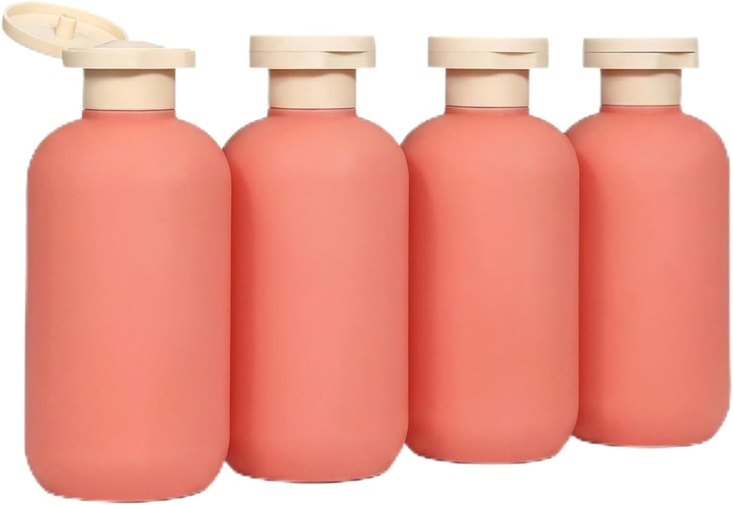 Travel Bottles for Toiletries - Leak Proof Refillable Squeeze Containers | 6.6oz, Green, 4 Pcs