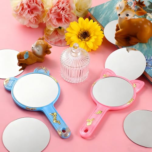 5-Pack 5-Inch Circular Acrylic Mirrors for Home Decor