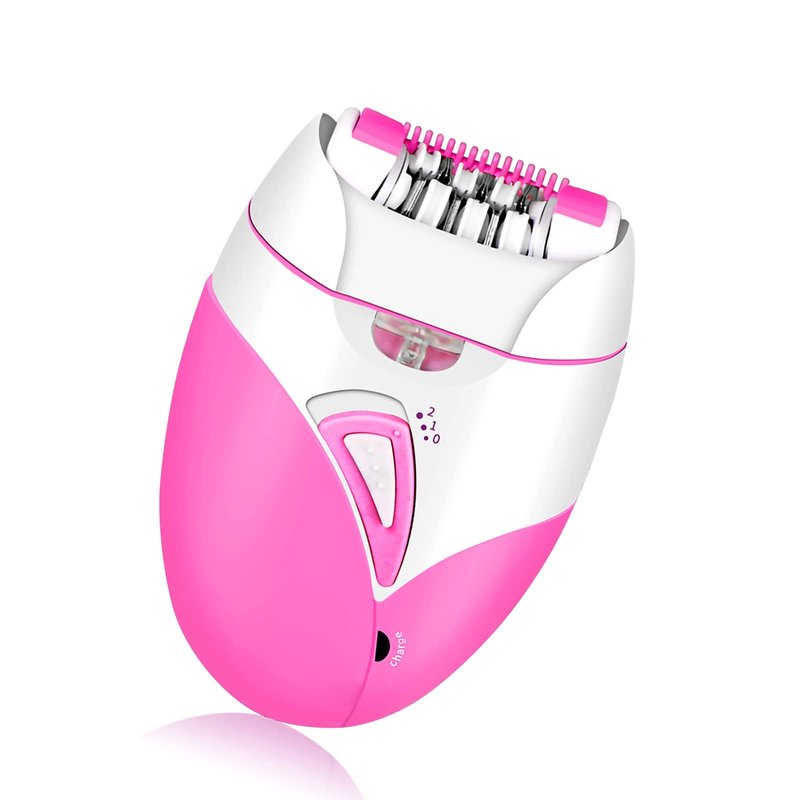Electric Hair Removal Epilator, Rechargeable Detachable Head Fastest Removal Smooth Skin USB Chargeable Sensitive Areas Women Man Hair Trimmer for Face Legs Arms Armpit Bikini (Pink)