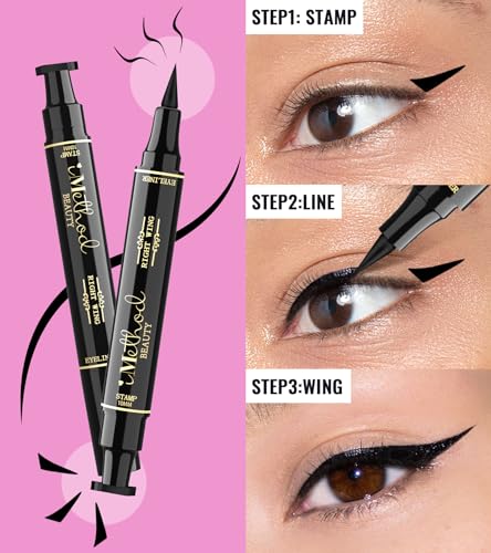 iMethod Winged Eyeliner Stamp Set Black 10mm Waterproof & Smudge-Proof