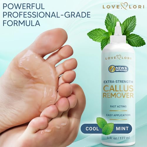 Callus Remover for Feet (Extra Strength) Foot Callus Remover Gel - Pedicure Tools for Feet Scrubber ? Foot Care Spa Essentials, 6oz