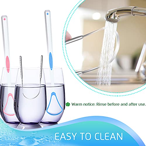 Stainless Steel Tongue Scraper Set - 4PCS Medical Grade Oral Hygiene