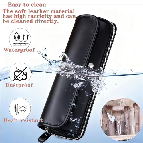 LKYQ Black Keychain Storage Bag with Large Capacity Eco-Friendly Convenience