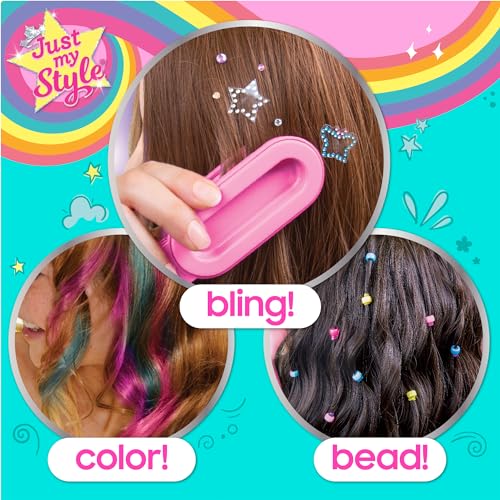 Just My Style 4-in-1 Hair Stylist Tool Set - Multi Styling Accessories for Girls