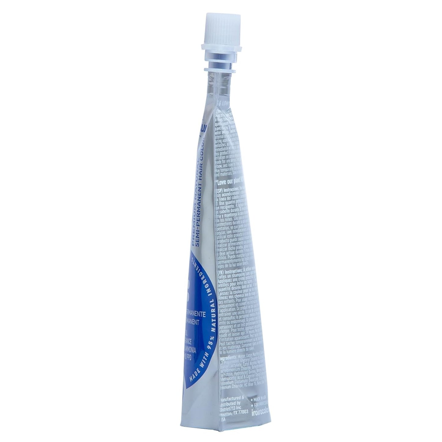 IROIRO Premium Natural Semi-Permanent Hair Color - Deep Blue (4oz) | Vibrant, Long-Lasting Color