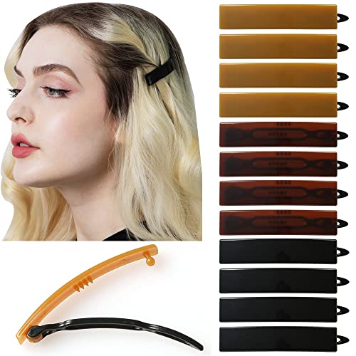 AURORA PIN 12pcs Handmade Hair Barrettes Set SN8 - Non-Slip Clips for All Hair Types