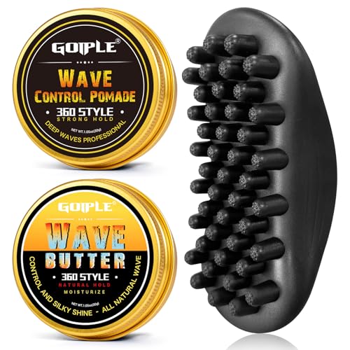 Goiple Washable Afro Curl Twist Sponge Brush for Black Men & Barbers