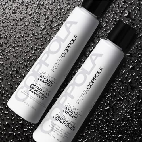 Peter Coppola Total Repair Shampoo & Conditioner Duo, 3 oz - Sulfate-Free, Color-Safe and Smoothing for Color Treated Hair