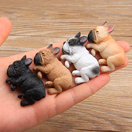 Cute French Bulldog Refrigerator Magnets - 4 Pack Decorative Stickers