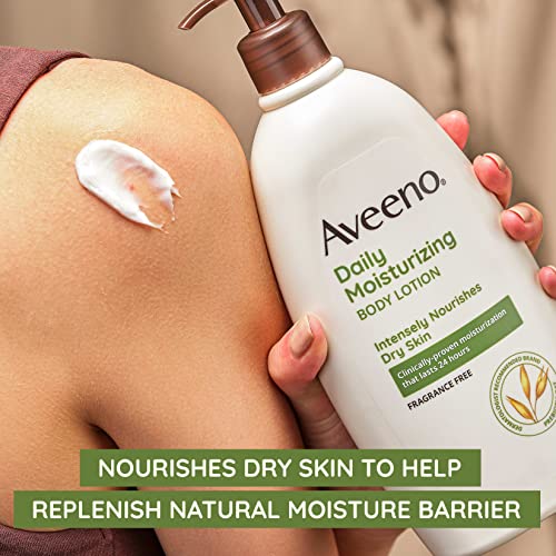 Aveeno Daily Moisturizing Body Lotion 5 oz - Fragrance-Free for Dry Sensitive Skin