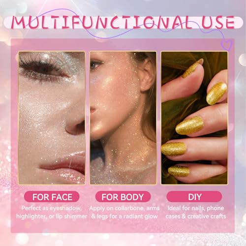 Vigorder Holographic Body Glitter Roll-On for Face & Hair
