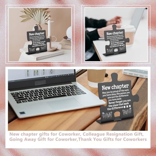 New Job Gift Desk Decor - Inspirational Sign for Colleagues