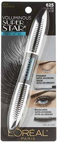L'Oreal Paris Voluminous Superstar Waterproof Mascara & Primer - Black