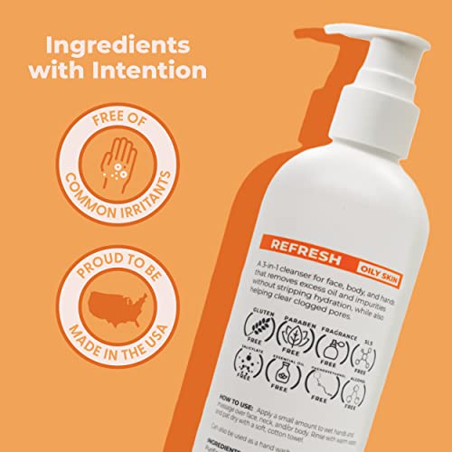 Cleure Fragrance Free Body Wash for Sensitive Skin & Eczema - 12 oz (Pack of 1)