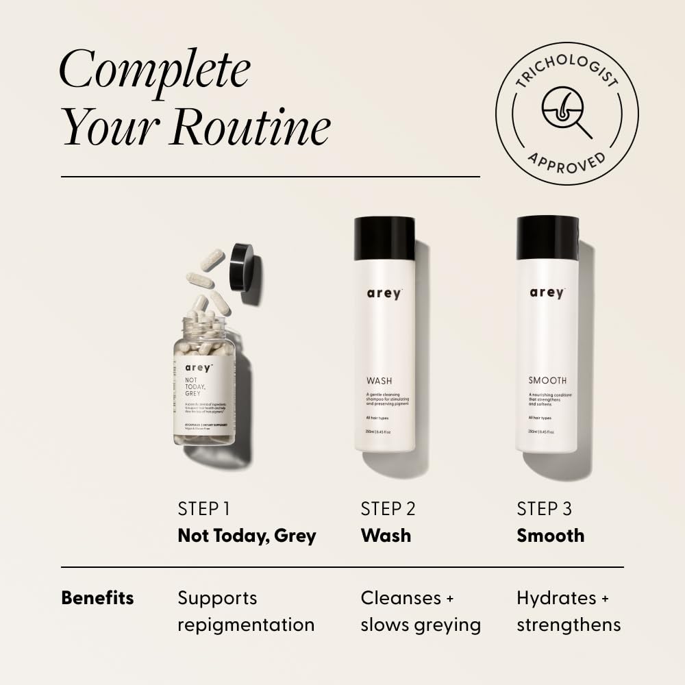 Arey Smooth Conditioner - Anti-Aging Formula for Fine to Medium Hair | Retains Moisture & Promotes Smoothness | 8.45 Fl Oz