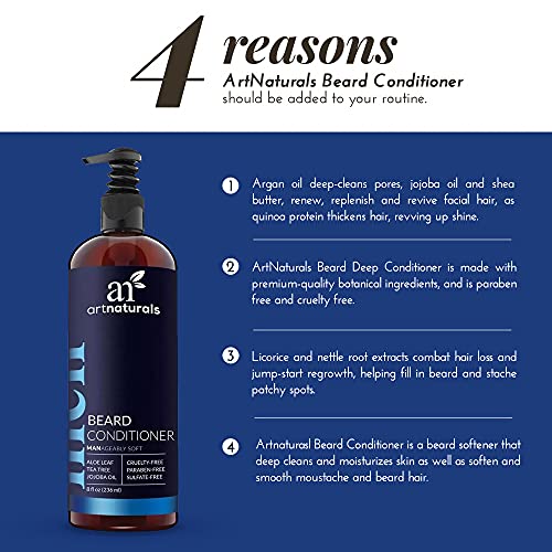 ArtNaturals Beard Conditioner with Tea Tree & Jojoba Oil - 8 fl oz