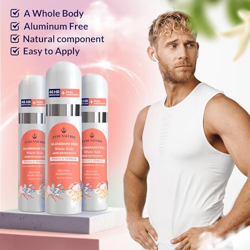 PureNaturis Aluminum-Free Whole Body Deodorant Spray - Peach & Vanilla