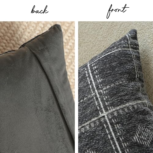 Boho Chenille Lumbar Pillow Covers 12x20 - Set of 2