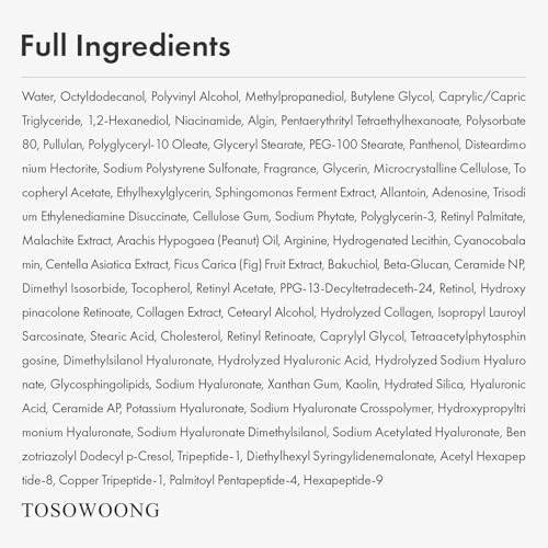 TOSOWOONG Retinol & Bakuchiol Peel-Off Mask for Anti-Aging & Wrinkles